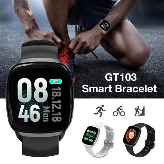 SmartWatch Pulseira Relógio Inteligente Fino com Monitor de Saúde e Esportes - GT103