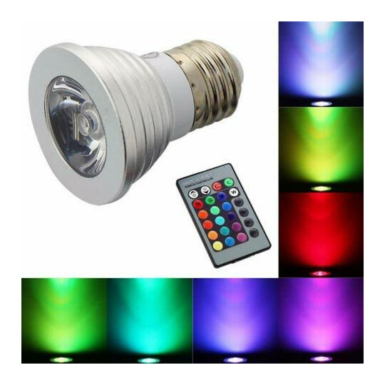 Lâmpada de LED Colorida RGB 05W com Controle Remoto Luatek - LK-RGB-T05W