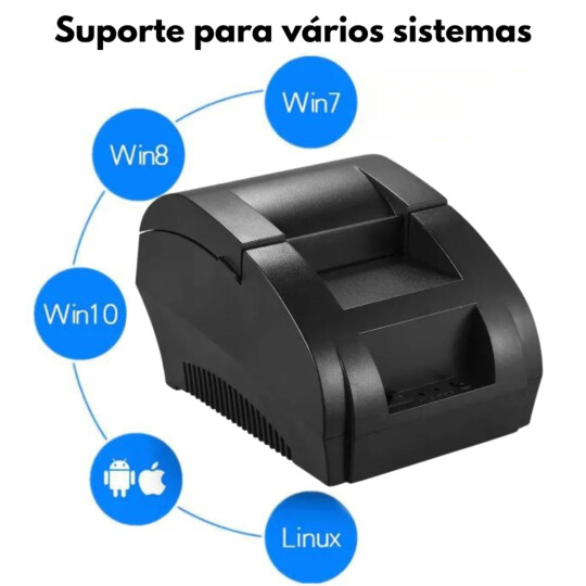Impressora Termica de Recibos USB para Win/Android/IOS KNUP - KP-IM603