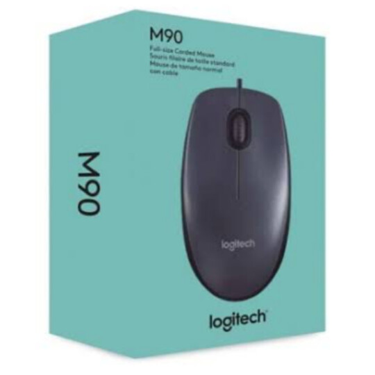Mouse Logitech com Fio Usb 1000 dpi Preto - M90