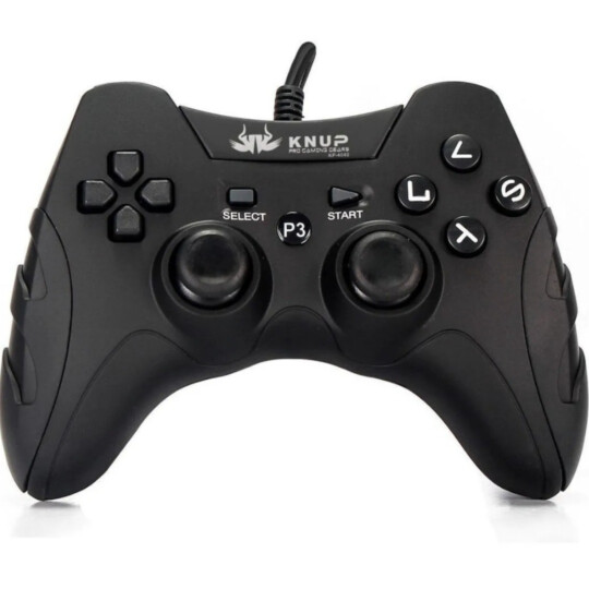 Controle Joystick para Video Game Ps3 e PC com Fio Usb Knup - KP-4040