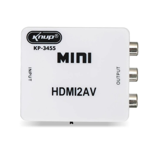 Conversor HDMI para AV RCA c/ Áudio KNUP - KP-3455