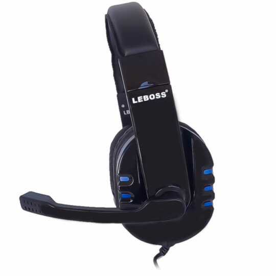 Headset Gamer com Microfone e Led Conexão P3 LEBOSS - LB-FN606 