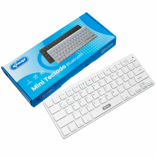 Mini Teclado Bluetooth sem Fio para PC e Notebook KNUP - KP-TE109