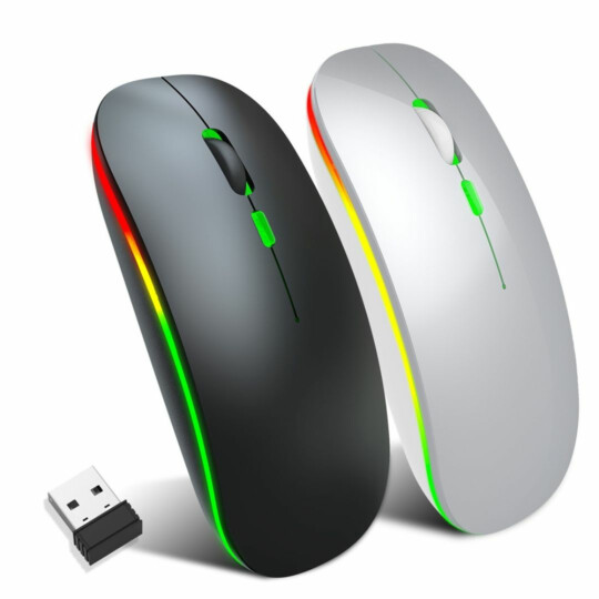 Mouse Sem Fio Wireless Recarregável com LED KAPBOM - KA-618