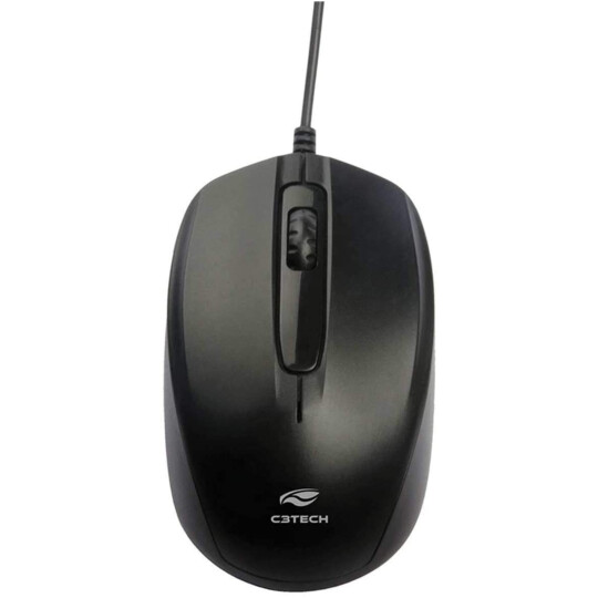 Mouse C3Tech Óptico USB Preto - MS-30BK