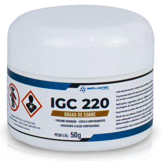 Graxa de Cobre 50G Anti Seize Implastec PAGC0050PS - IGC 50g