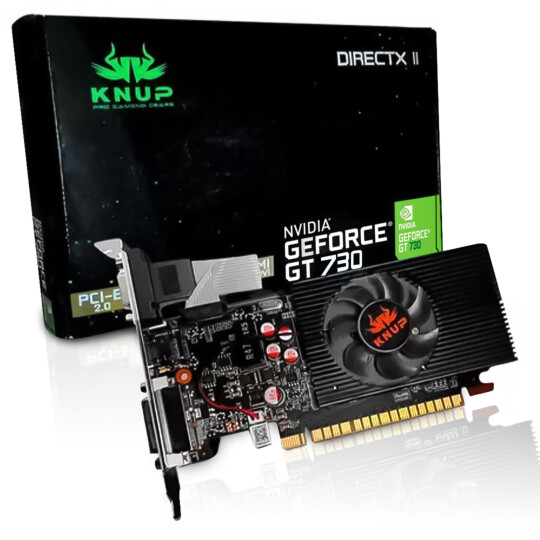 Placa de Vídeo GT 730 Nvidia Gerforce 2GB ddr3 HDMI/VGA/DVI KNUP - KP-GT730/AB