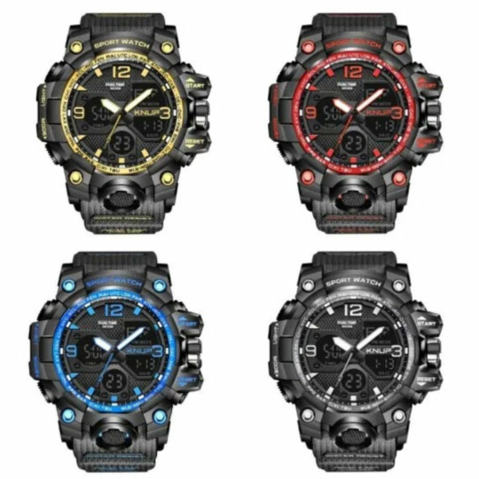 Relógio Analógico Digital Sport Watch com LED Resistente À Água KNUP - KP-SW36