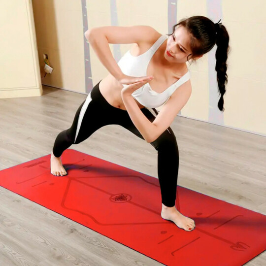 Tapete para Yoga Tatame Esteira e Exercícios Vermelho
