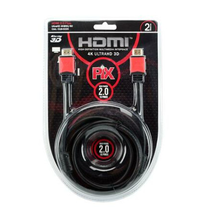 Cabo Hdmi Plus com Filtro 2.0 4k Hdr 19p 2 metros Chipsce - 018-0220