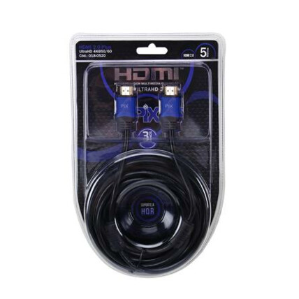 Cabo Hdmi com Filtro Plus 2.0 4k Hdr 19p 5 metros Chipsce - 018-0520