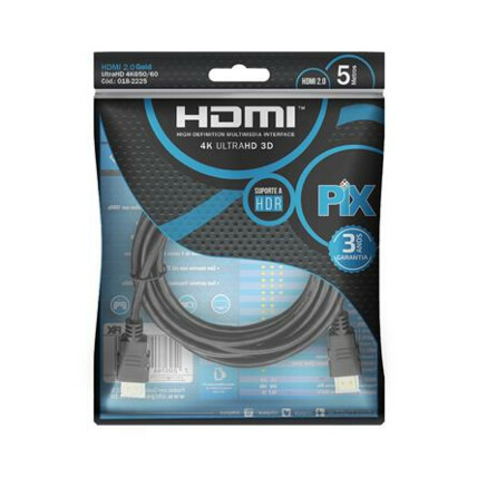 Cabo Hdmi Gold 2.0 4k Hdr 19p 5 metros Chipsce - 018-2225
