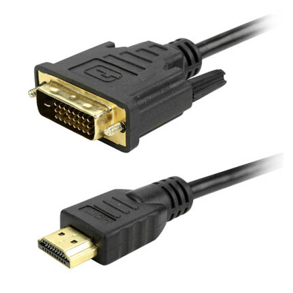 Cabo de Vídeo Dvi 24+1 + Hdmi Macho - Preto 3 Metros Chipsce - 018-8703