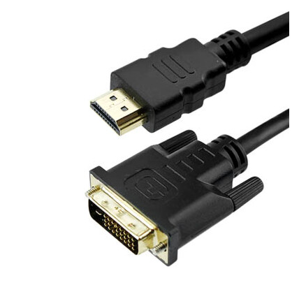 Cabo de Vídeo Dvi 24+1 + Hdmi Macho - Preto 5 Metros Chipsce - 018-8705
