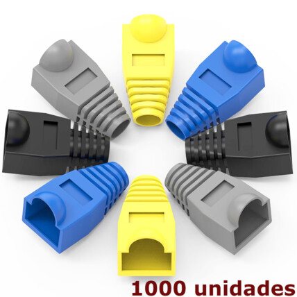 Capa Protetora de Silicone Para Conector RJ45 1000 Unidades EXBOM - 03496