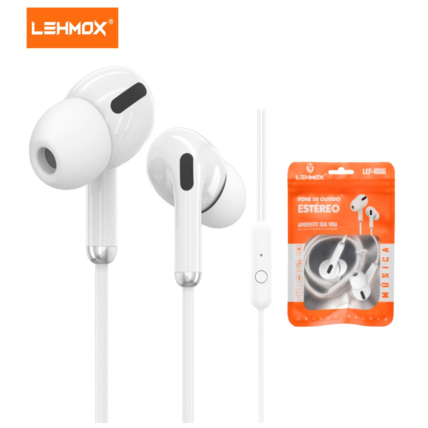 Fone de Ouvido Com Microfone para Celular LEHMOX - LEF-1006