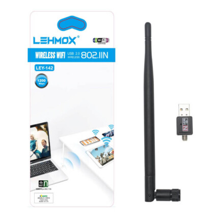 Antena Wifi Usb 2.0 Adaptador Wireless 802.11N - LEY-142