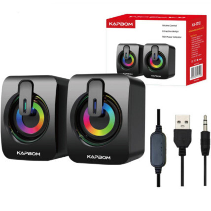 Caixa de Som Speaker Usb RGB para computador e Notebook Kapbom - KA-1010