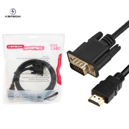 Cabo Adaptador HDMI para VGA 1.5 Metros Kapbom - KAP-HDMI-VGA