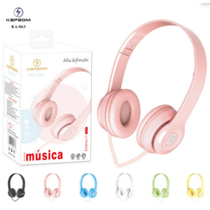 Headphone com Fio Estéreo P2 Kapbom - KA-863