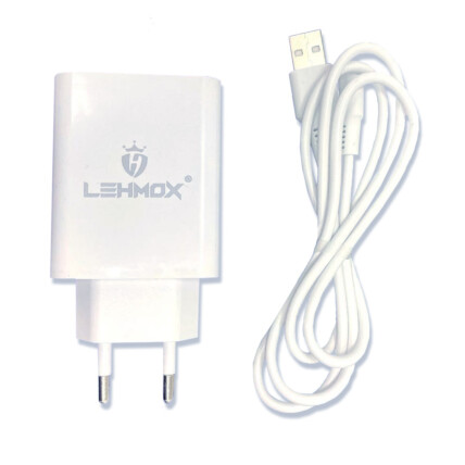 Carregador de Celular 4.1A Usb + Cabo V8 Micro Usb Lehmox - LE-611