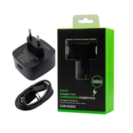 Carregador Turbo H´Maston com Cabo V8 Micro Usb - HM-10