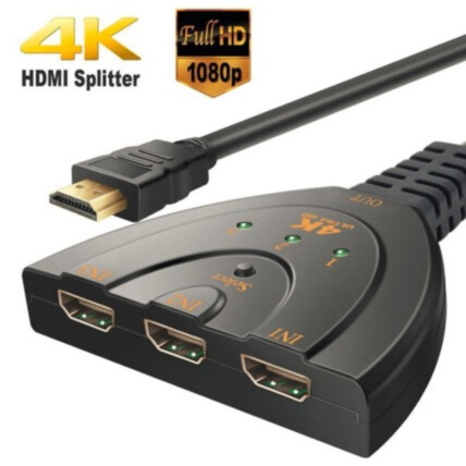 Cabo Switch Hdmi Adaptador 3 em 1 Altomex - AU-56