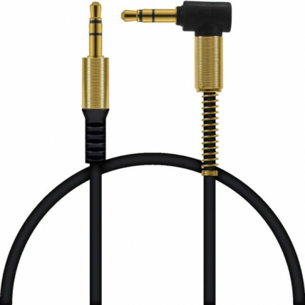 Cabo de Áudio Auxiliar Premium P2 x P2 Stereo 90° 1 metro Sumexr - SX-Y01