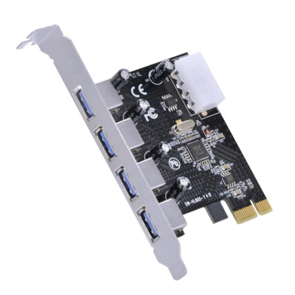 Placa PCI-e 4 Portas Usb 3.0 Externa 5Gbp para PC Desktop Knup - KP-T102