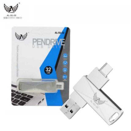 Pendrive 32Gb 2 em 1 Usb 2.0 + Tipo C Altomex - AL-5U-32