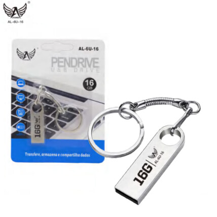Pendrive 16GB Usb 2.0 com Chaveiro Altomax - AL-6U-16