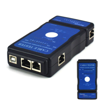 Testador de Cabo Rede RJ45/11/12 TI e Cabo Impressora Usb AF/BF 03995 - M726AT