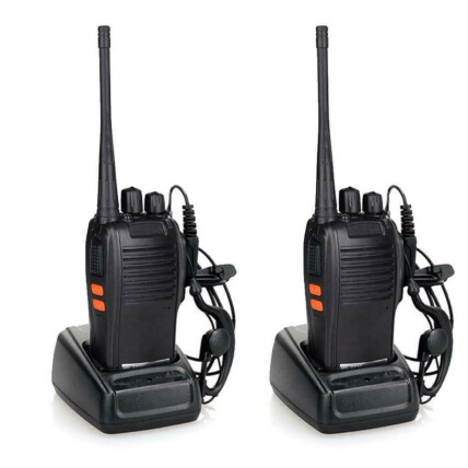 Par de Rádio Comunicadores Walkie Talkie Profissional UHF/VHF Kapbom - BF-777S