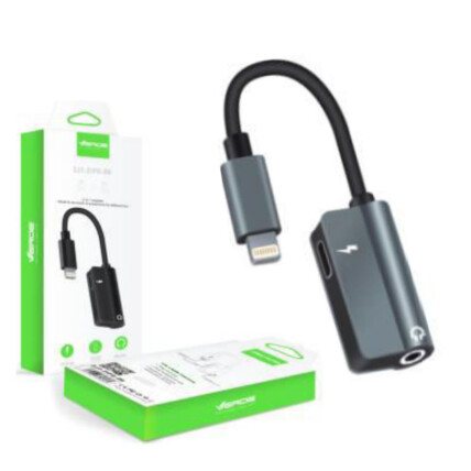 Adaptador Lightning P2 IOS Áudio e Carregamento Verde - ZJT-IP8-07-Z