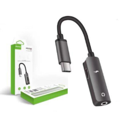 Cabo Adaptador Type-C P2 2 em 1 Áudio e Carregador Verde - ZJT-T-07