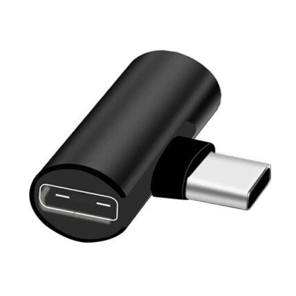 Adaptador Type C Macho Para 2 Saídas Type C Fêmea Verde - ZJT-T-03