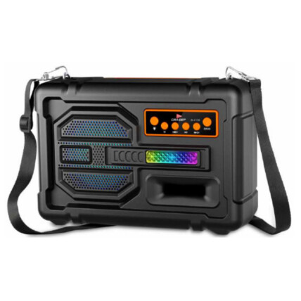 Caixa de Som Bluetooth Portátil 10W Led com Alça Grasep - D-4136