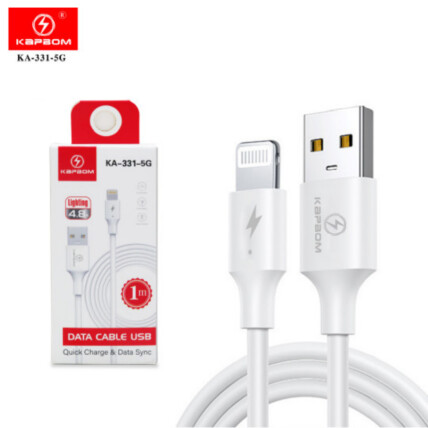 Cabo de Dados Lightning IOS com 1 Metro Kapbom - KA-331-5G