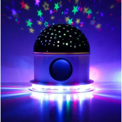 Caixa de Som Bluetooth com Luz Estrelar LED RGB - LT-CT026