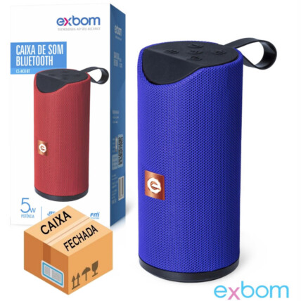 CAIXA FECHADA 30 Unidades Caixa de Som Bluetooth Portátil EXBOM - CS-M31BT