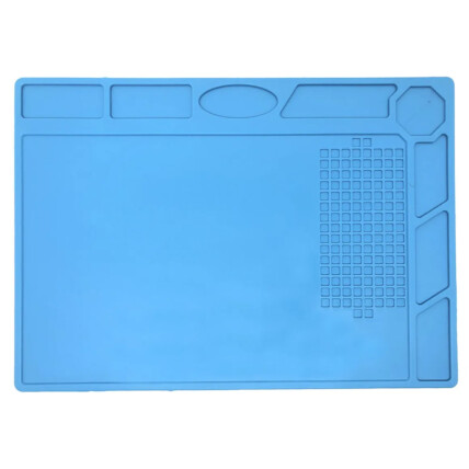 Tapete Manta em Silicone Resistente ao Calor com Porta Objetos para Manutenção de Eletrônicos 320X230mm 03325 - KLTE-502