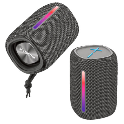 Caixa de Som Bluetooth 8W Portátil Resistente a Água IPX6 Cinza Kimaster - K500CZ