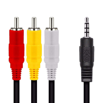 Cabo de Áudio P2 x 3 RCA Auxiliar 1,4 Metros - 00731 Reling