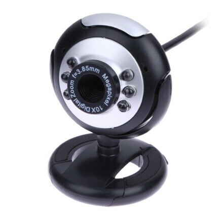 Webcam USB Câmera com Microfone 640x480p com Led para Chamadas de vídeo - WR-6 Reling
