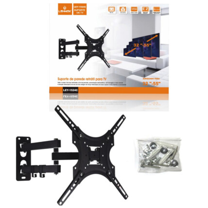 Suporte de TV Universal 32'' - 55'' Polegadas LEHMOX - LEY-1524C
