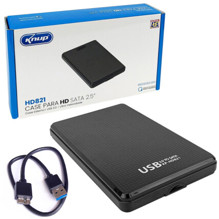 Case para Hd Externo 2.5" sata Usb 3.0 KNUP - KP-HD821