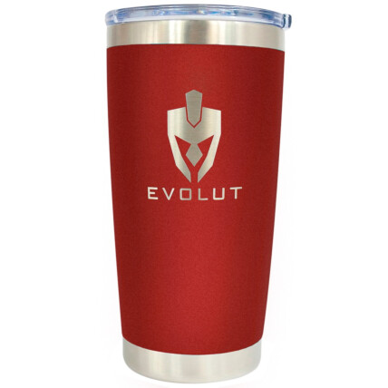 Copo Térmico de Aço Inoxidável 600ml Comum EVOLUT - VERMELHO