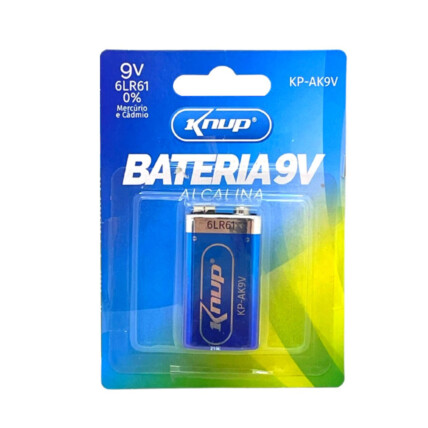 Bateria Alcalina 9V KNUP - KP-AK9V