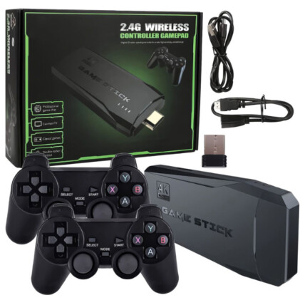 Vídeo Game Stick 4K 64Gb Retro com 2 Controles sem Fio e 10.000 Jogos - CON-11258